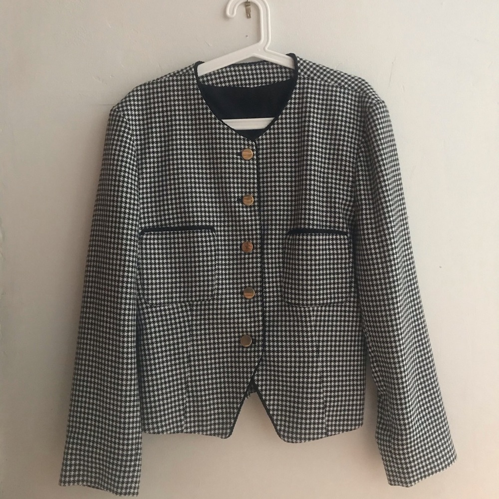 Women's Vintage Houndstooth Blazer